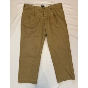 Lands' End‎ Traditional Fit Pants Mens 40 Chino Khaki Beige Casual Career Office